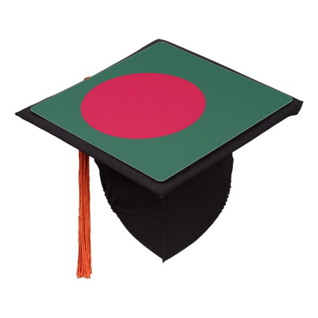 Bangladesh flag graduation cap topper (Angled)
