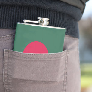 Bangladesh flag hip flask