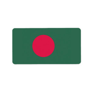 Bangladesh flag label