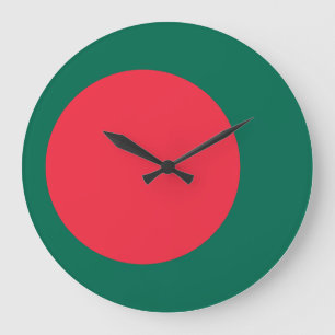 Bangladesh Flag Large Clock
