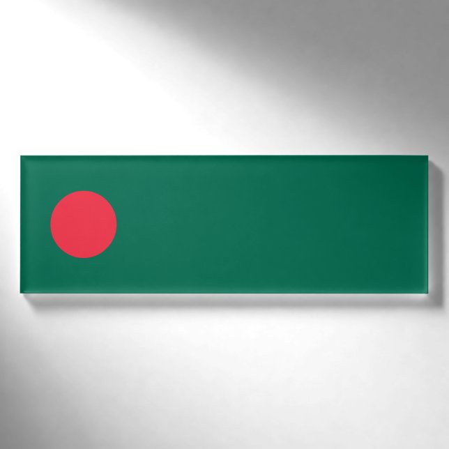 Bangladesh Flag Name Tag (Front)