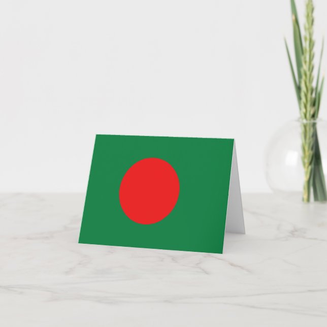 Bangladesh Flag Notecard (Front)