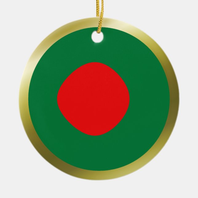 Bangladesh Flag Ornament (Front)