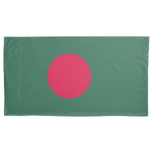 Bangladesh flag pillowcase