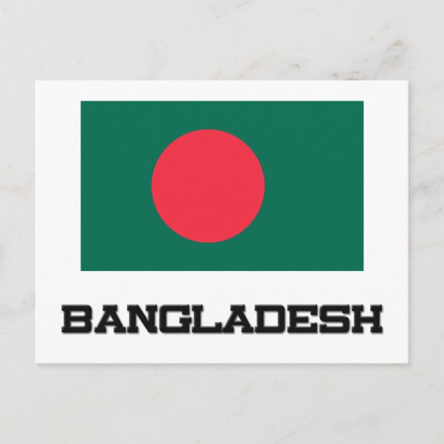 Bangladesh Flag Postcard (Front)