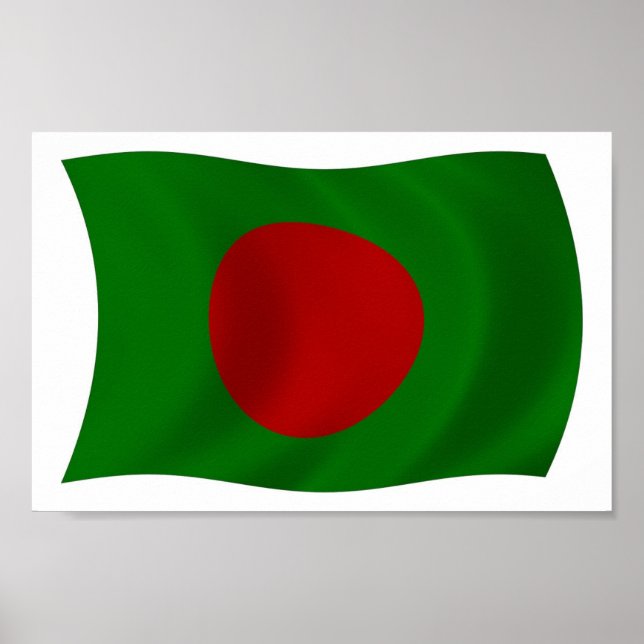 Bangladesh Flag Poster Print (Front)