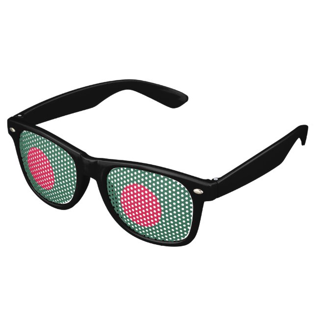 Bangladesh flag retro sunglasses (Angled)
