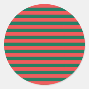 bangladesh flag stripes classic round sticker