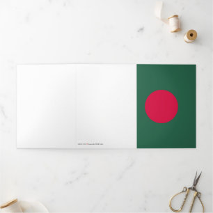 Bangladesh flag Tri-Fold card