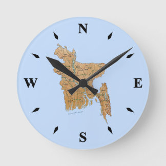 Bangladesh Map Clock
