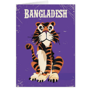 Bangladesh Vintage travel poster cartoon