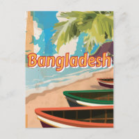 Bangladesh Vintage vacation Poster