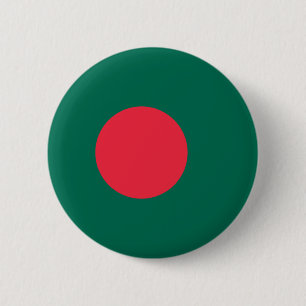 Bangladeshi Flag (Bangladesh) 2 Inch Round Button