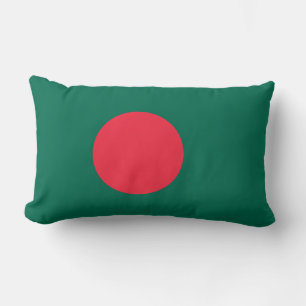 Bangladeshi Flag (Bangladesh) Lumbar Pillow