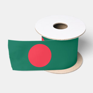 Bangladeshi Flag (Bangladesh) Satin Ribbon