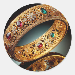 Bangle design  classic round sticker