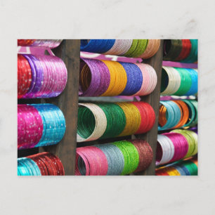 Bangles à vendre en Inde Carte postale