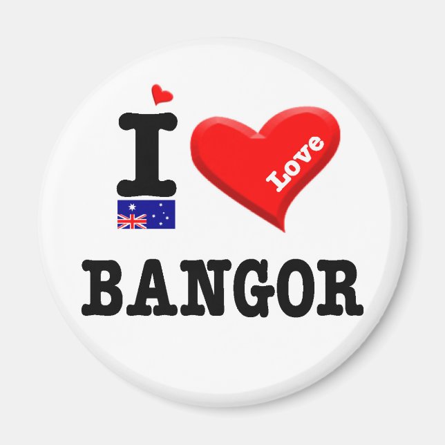 BANGOR - I Love Magnet (Front)