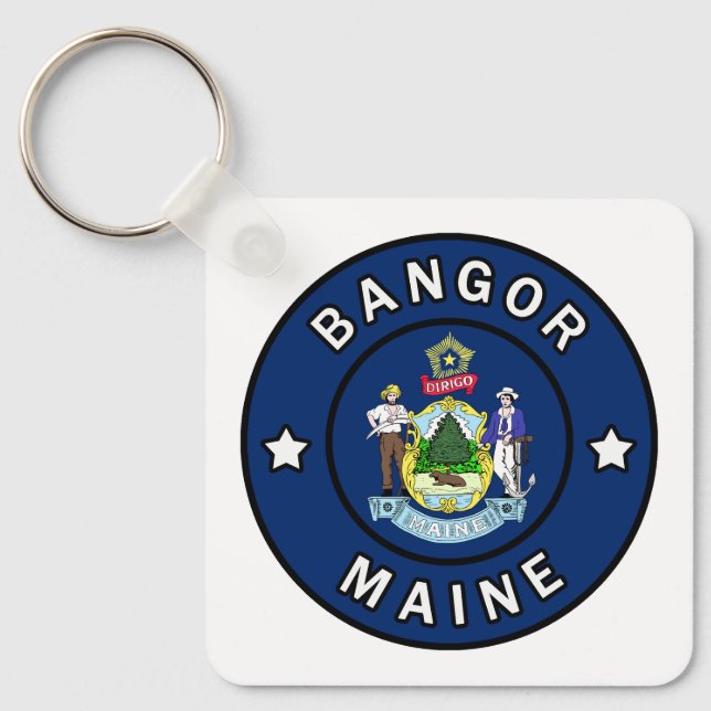 Bangor Maine Keychain (Front)