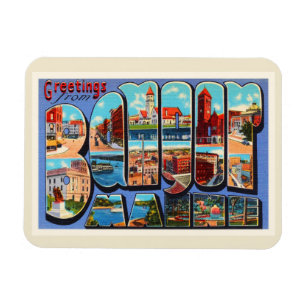 Bangor Maine ME Old Vintage Travel Souvenir Magnet