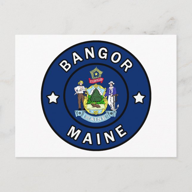 Bangor Maine Postcard (Front)