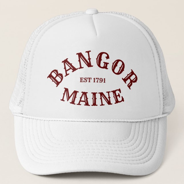 Bangor, Maine Trucker Hat (Front)