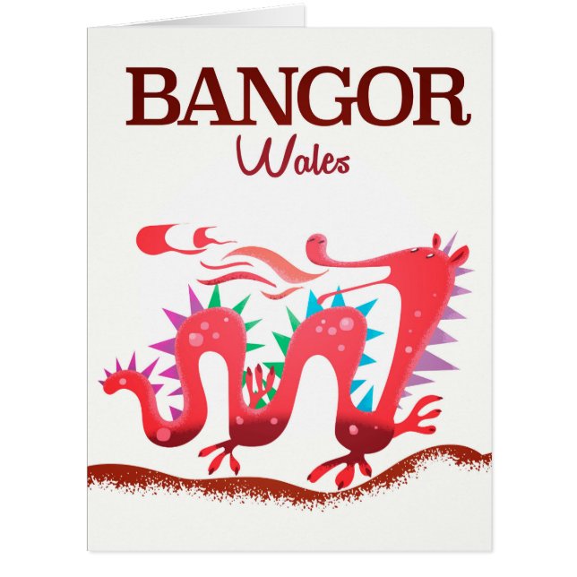 Bangor Wales Dragon poster (Front)