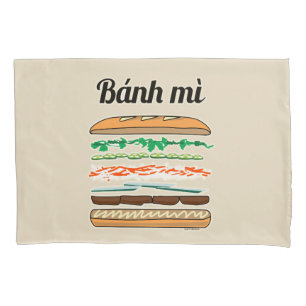 Banh Mi Vietnamese sandwich French bread baguette Pillowcase