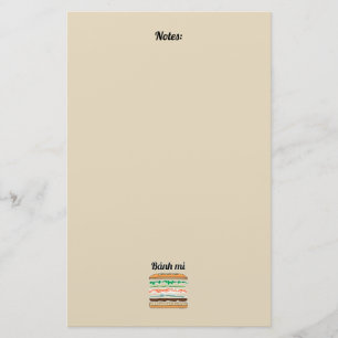 Banh Mi Vietnamese sandwich French bread baguette Stationery