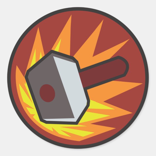 Banhammer Classic Round Sticker (Front)