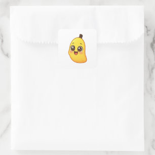 Banini – Cute Kawaii Banana Character Square Sticker
