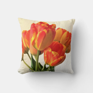 Banja Luka Tulips Throw Pillow