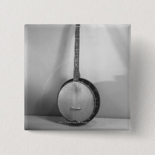 Banjo B&W 2 Inch Square Button