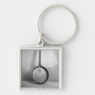Banjo B&W Keychain