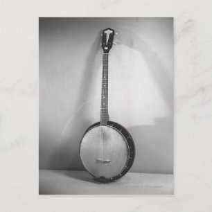 Banjo B&W Postcard