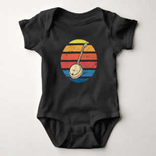 Banjo Bluegrass Gift for Musicians Baby Bodysuit