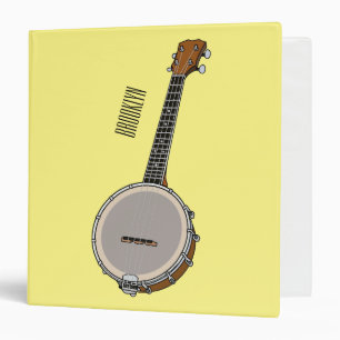 Banjo cartoon illustration  binder
