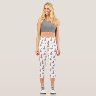 Banjo cartoon illustration  capri leggings