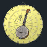 Banjo cartoon illustration dartboard<br><div class="desc">Banjo cartoon illustration</div>