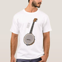 Banjo cartoon illustration