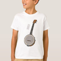 Banjo cartoon illustration