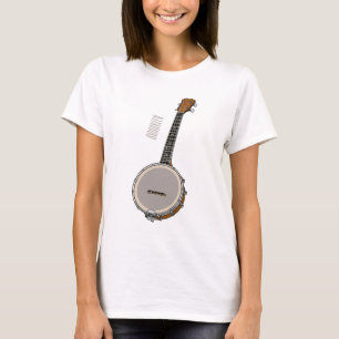 Banjo cartoon illustration  T-Shirt