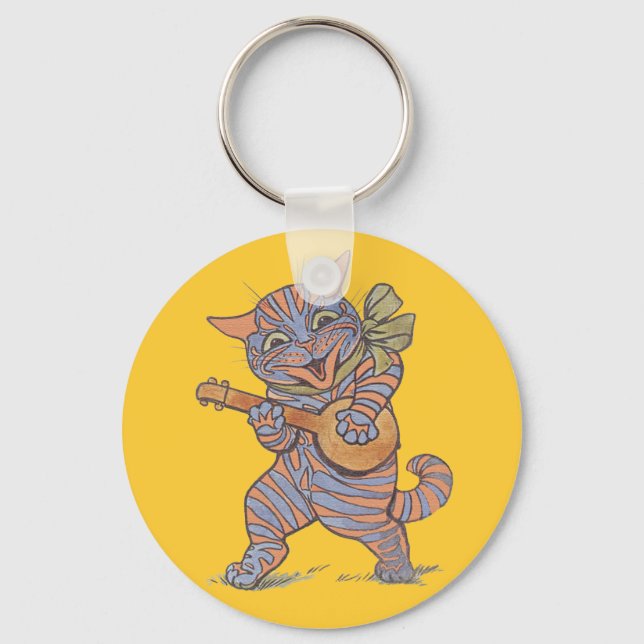 Banjo Cat Keychain (Front)
