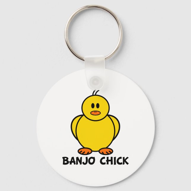 Banjo Chick Keychain (Front)