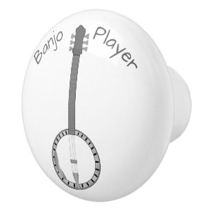 Banjo Design Personalised Ceramic Knob