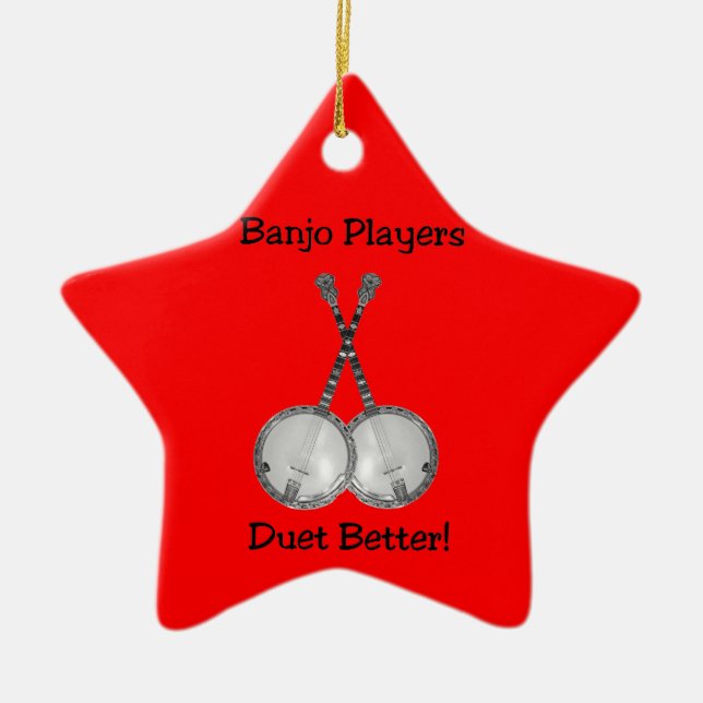 Banjo Duet Ornament (Front)