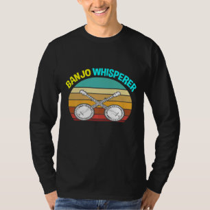 Banjo For Vintage  Music Men Women Whisperer T-Shirt