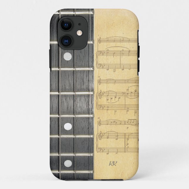 Banjo Fretboard Sheet Music iPhone 5 Case (Back)