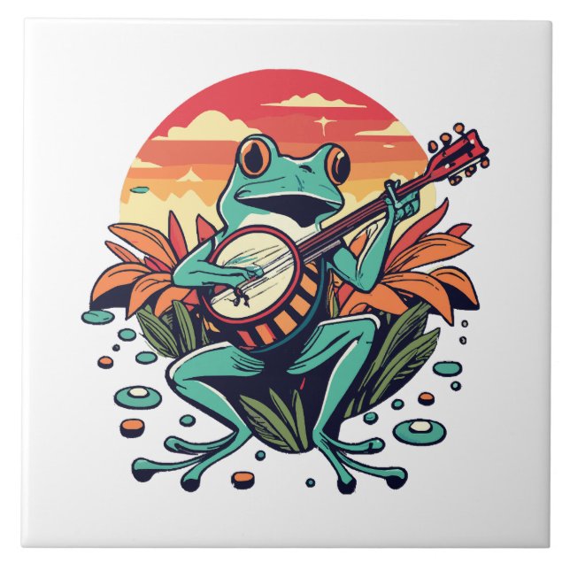 Banjo Frog Tile (Front)