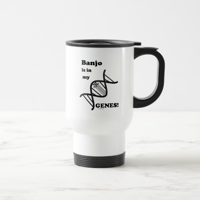 Banjo Is In My Genes! Travel Mug (Right)